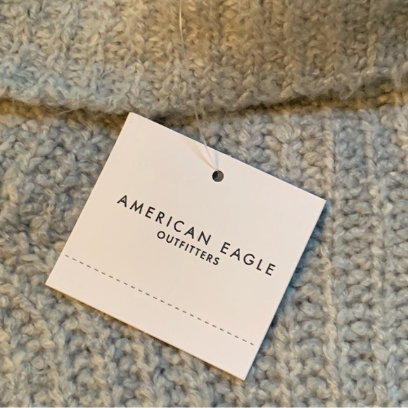Womens American Eagle Knit Turtle Neck Sweater | L | Grey NEW!! - Picture 7 of 14